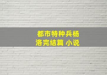 都市特种兵杨洛完结篇 小说